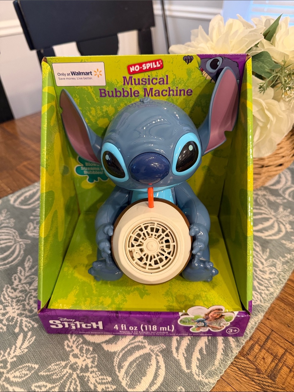 Disney Stitch Musical Bubble Machine
